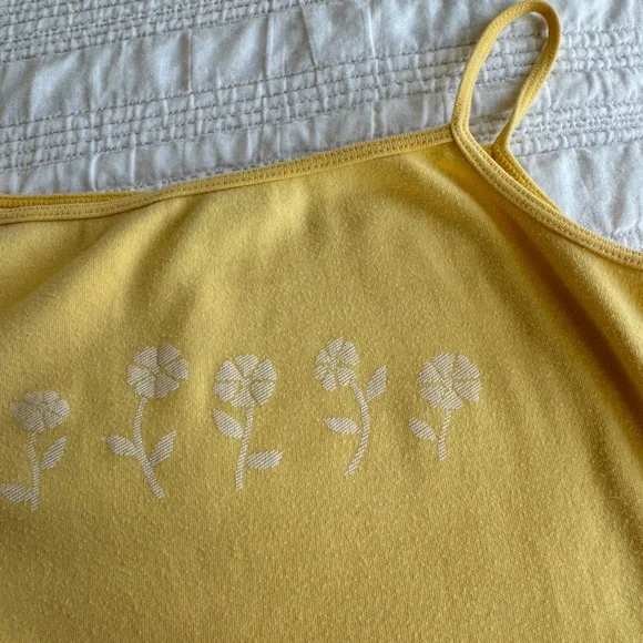 Vintage Yellow Floral Baby Tank 🌼 - Picture 3 of 5